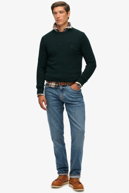 Superdry Essential Cotton Jumper Green