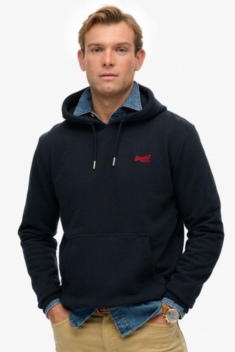 Superdry Essential Logo Hoodie Eclipse Navy