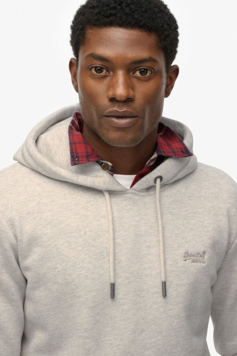 Superdry Essential Logo Hoodie Grey