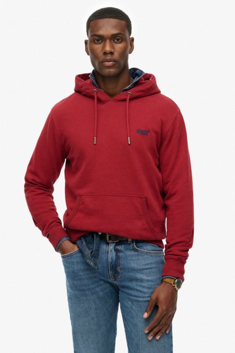 Superdry Essential Logo Hoodie Red