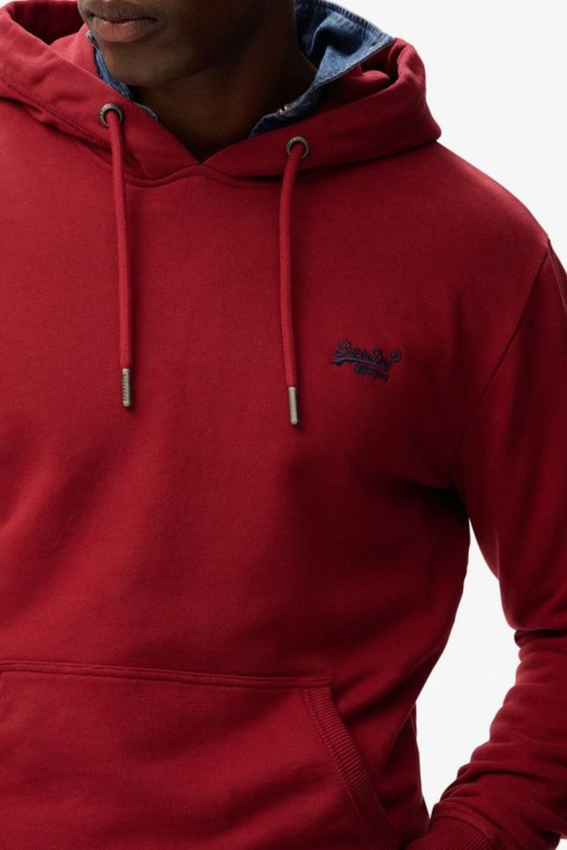 Superdry Essential Logo Hoodie Red