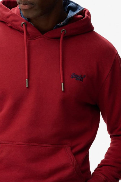 Superdry Essential Logo Hoodie Red