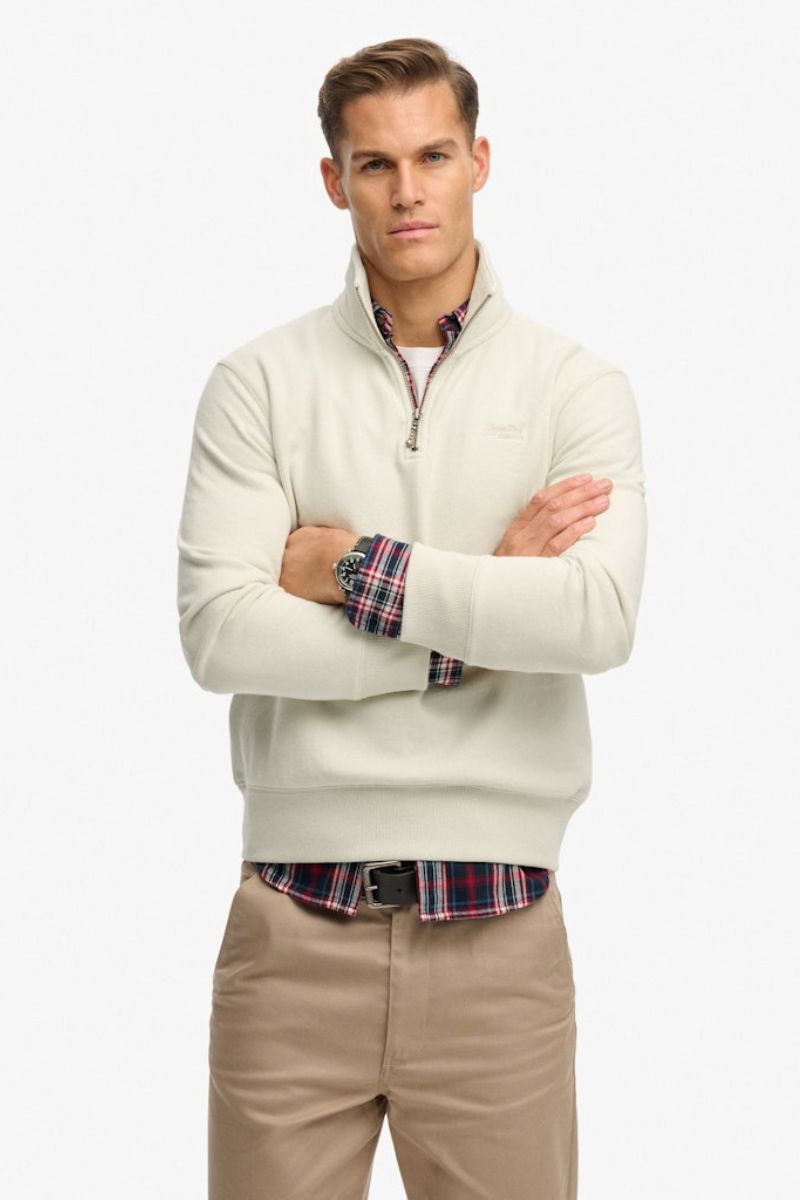 Superdry Essential Logo Half Zip Birch