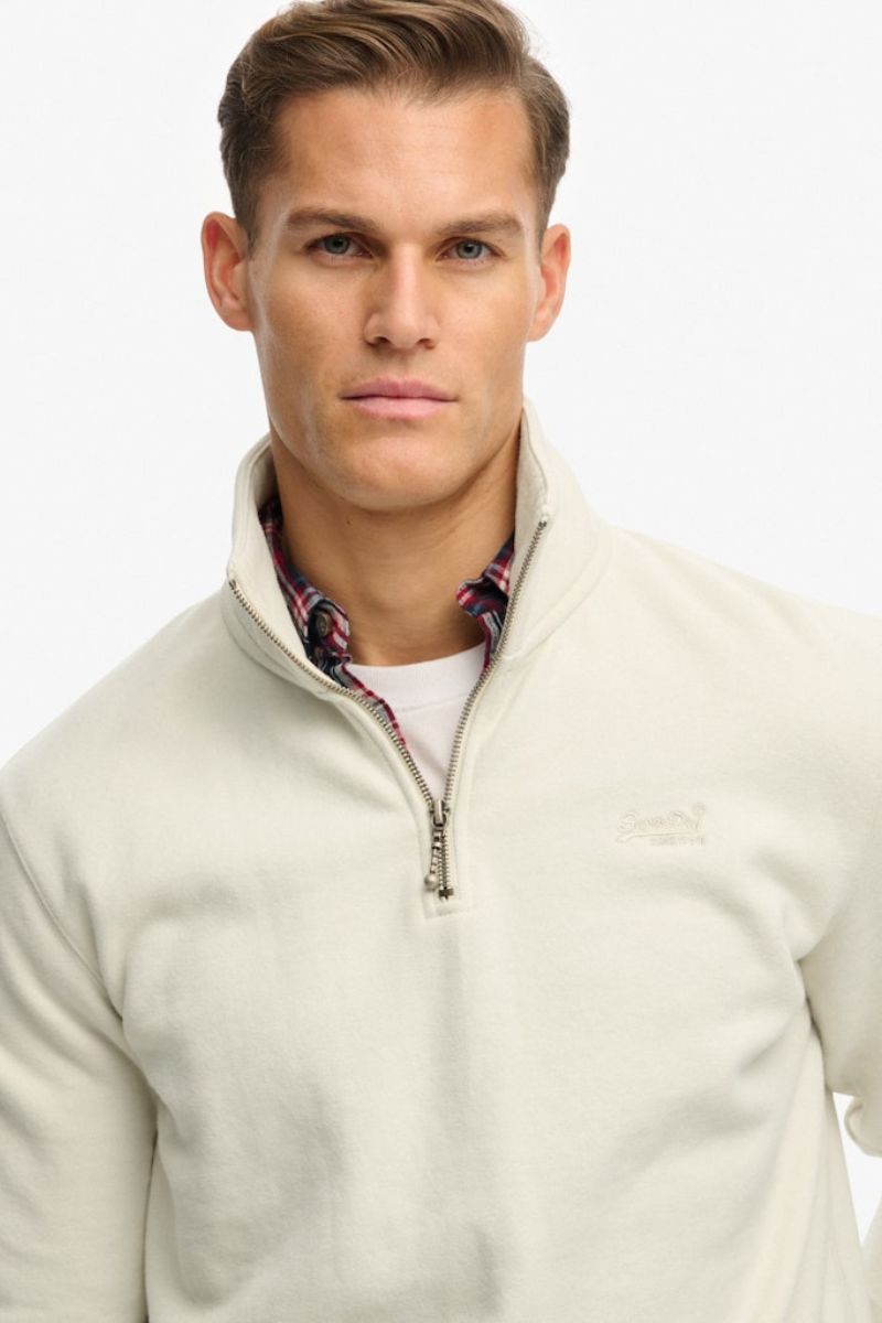 Superdry Essential Logo Half Zip Birch