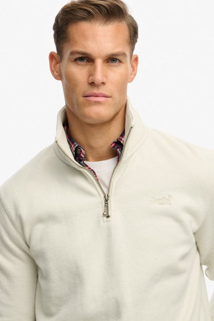 Superdry Essential Logo Half Zip Birch