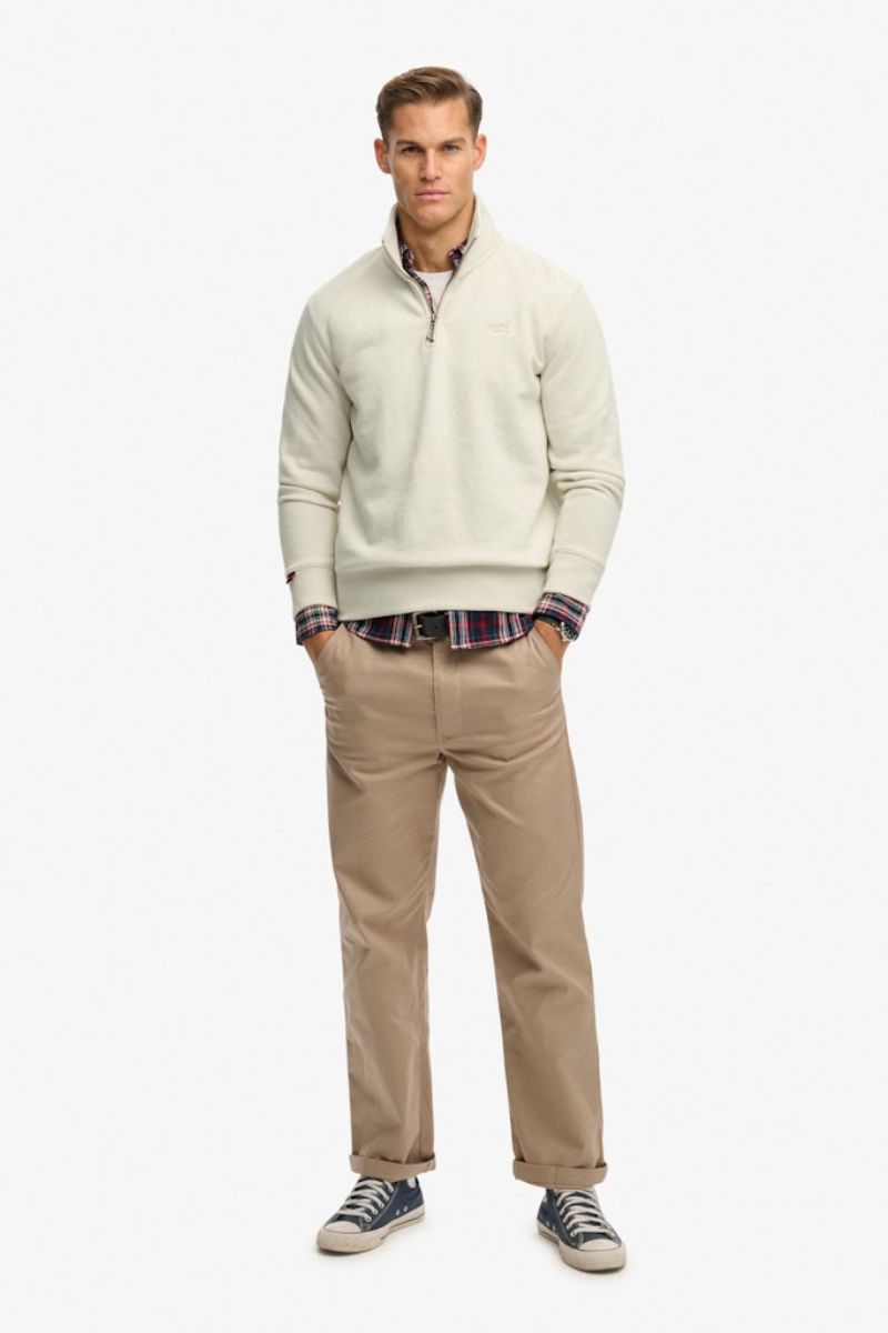 Superdry Essential Logo Half Zip Birch