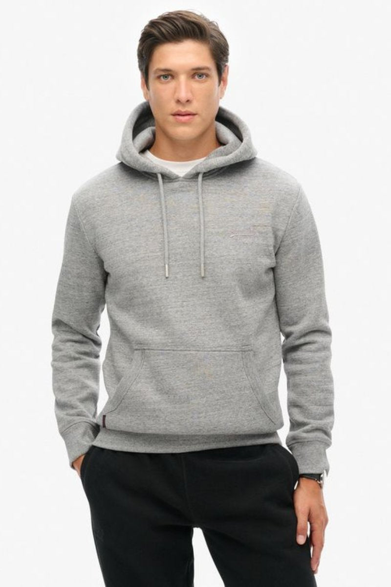 Superdry Essential Logo Hoodie Grey