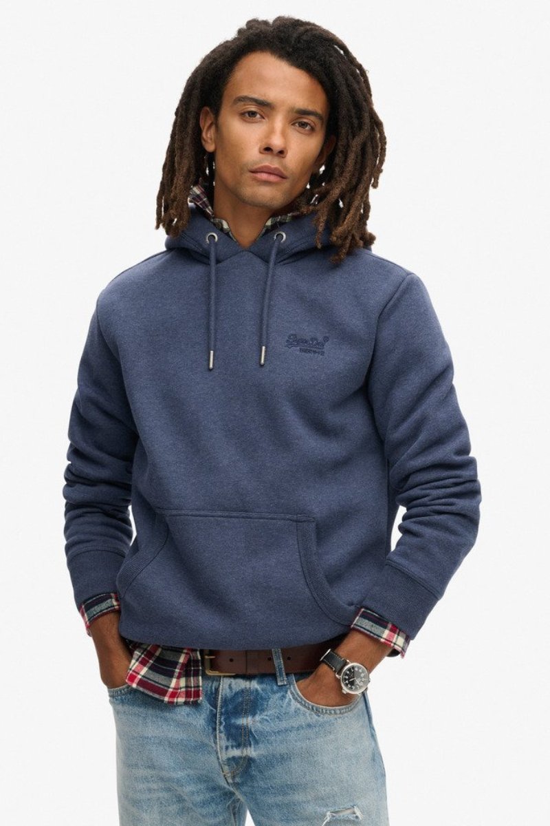 Superdry Essential Logo Hoodie Navy