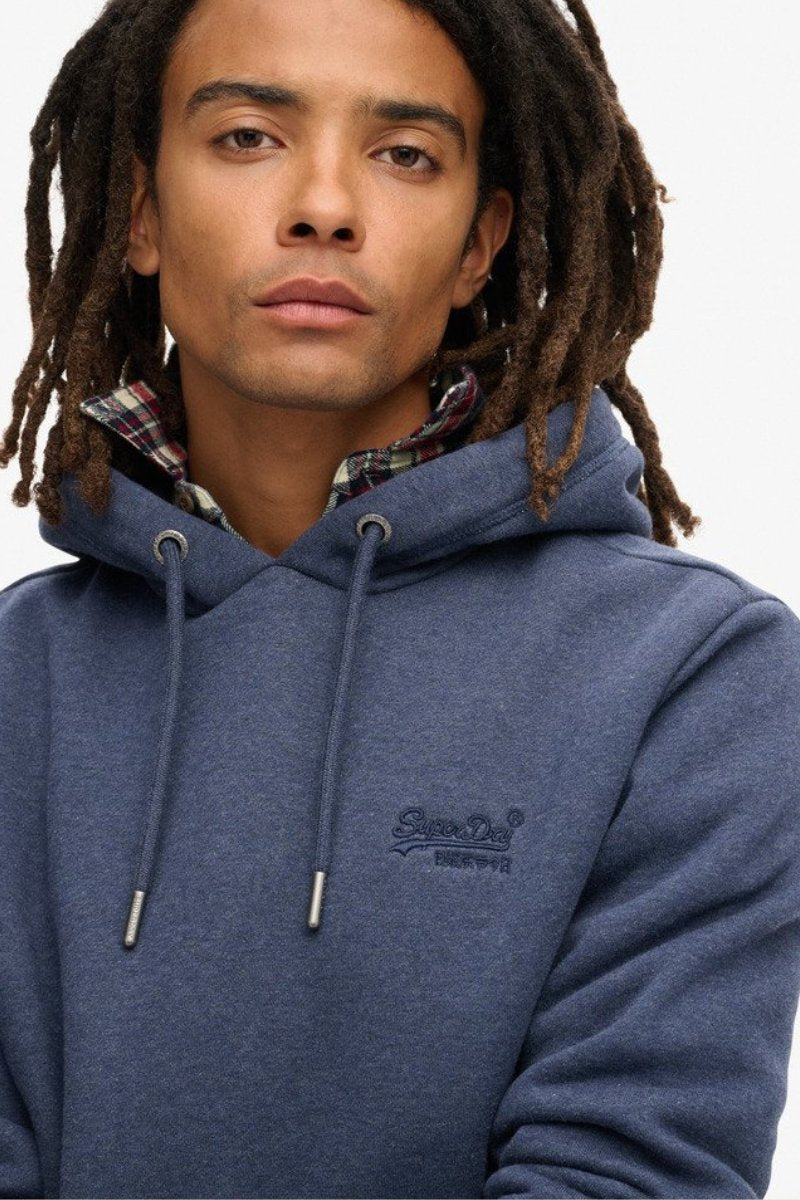 Superdry Essential Logo Hoodie Navy