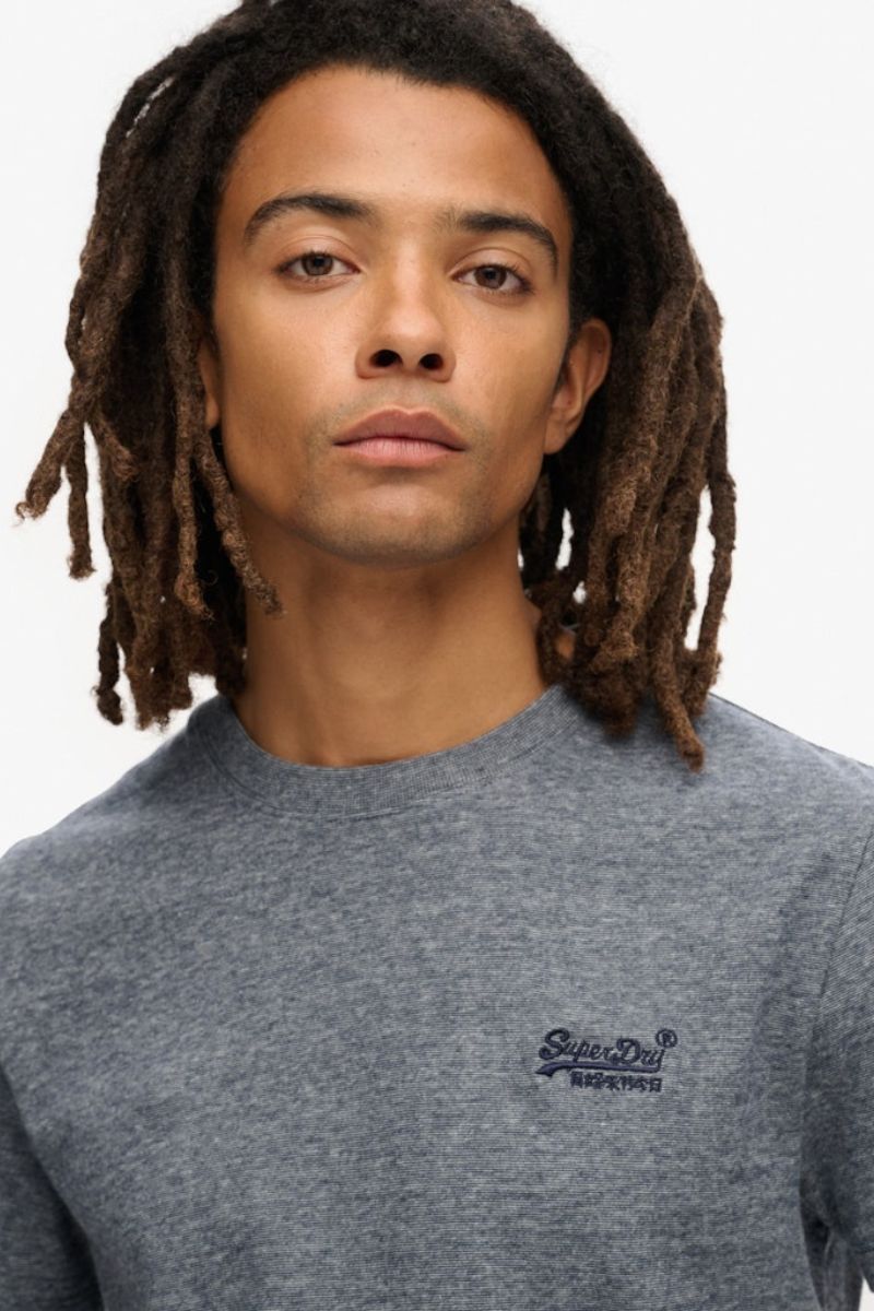Superdry Essential Logo T-Shirt Navy Grey