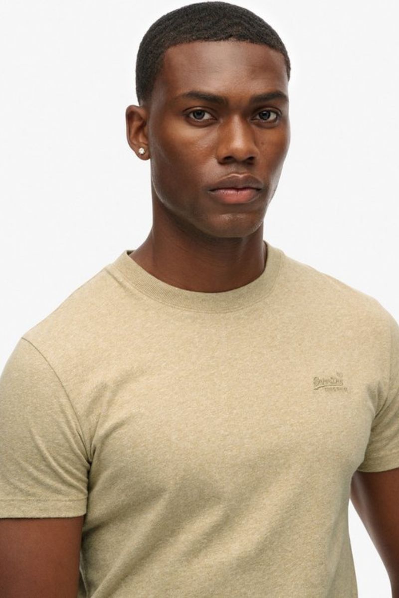 Superdry Essential Logo T-Shirt Tan Brown