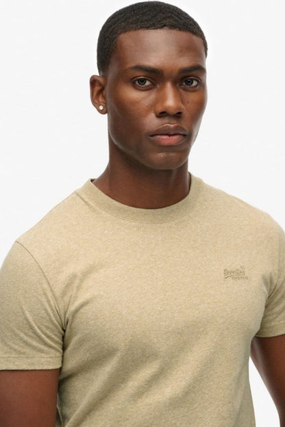Superdry Essential Logo T-Shirt Tan Brown