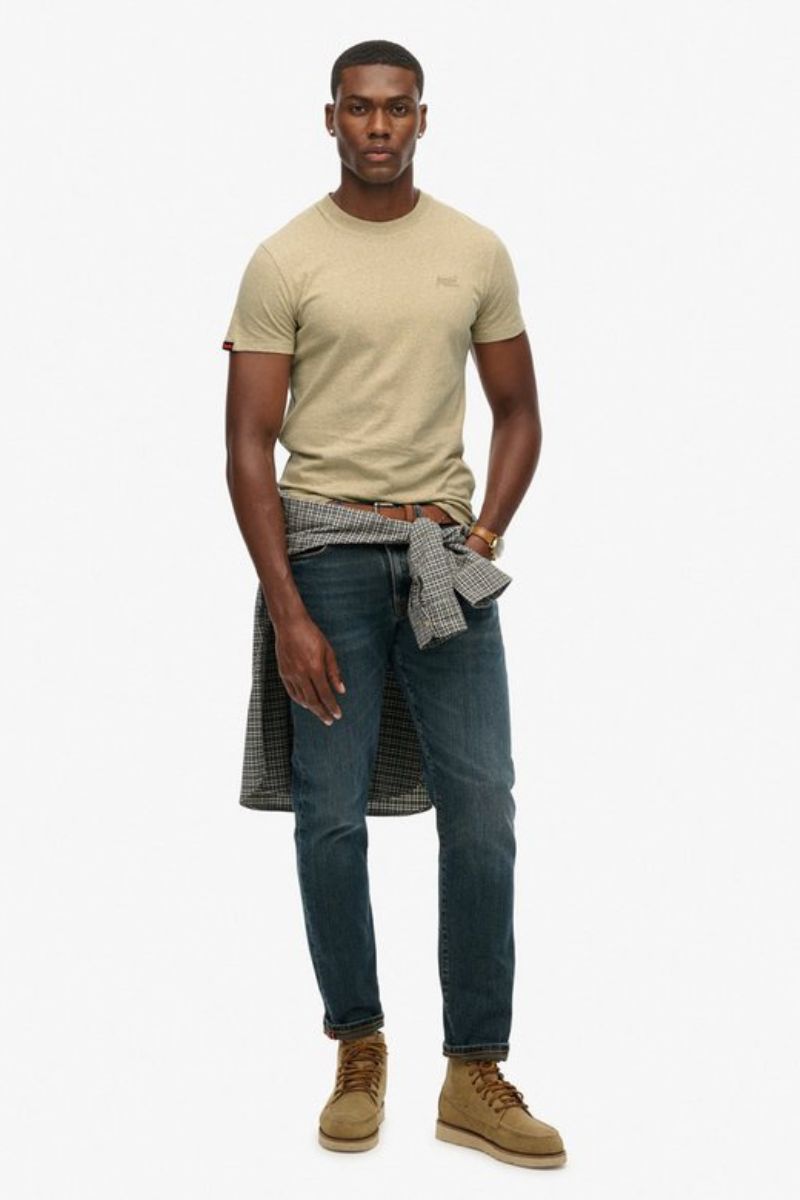 Superdry Essential Logo T-Shirt Tan Brown