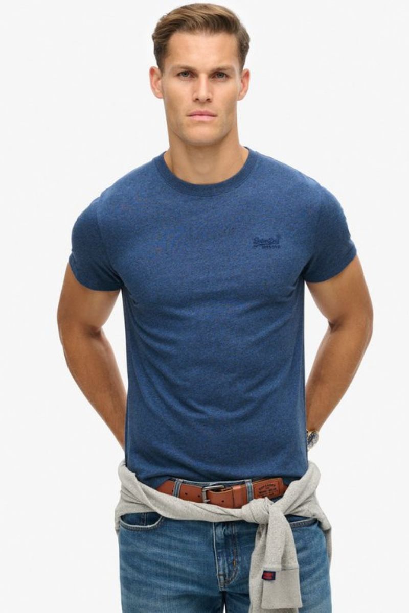 Superdry Essential Logo T-Shirt Bright Blue Grit