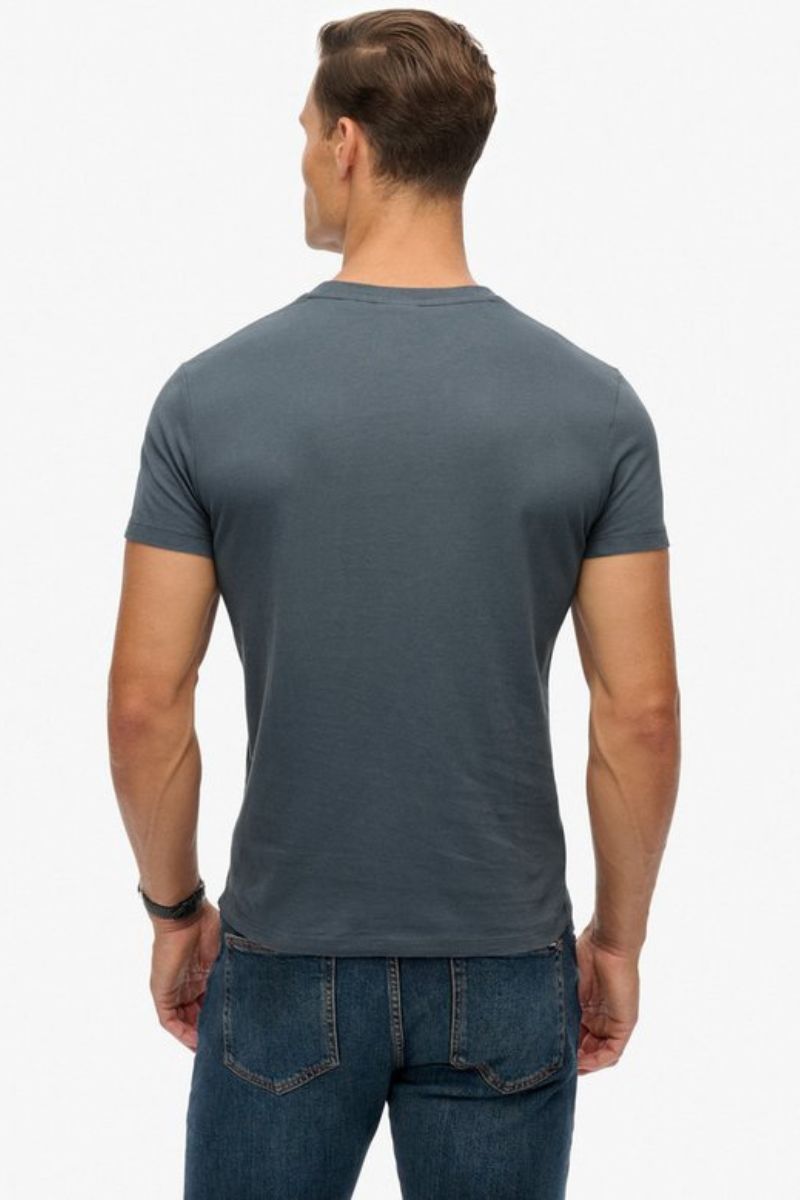 Superdry Essential Logo T-Shirt Stormy Blue