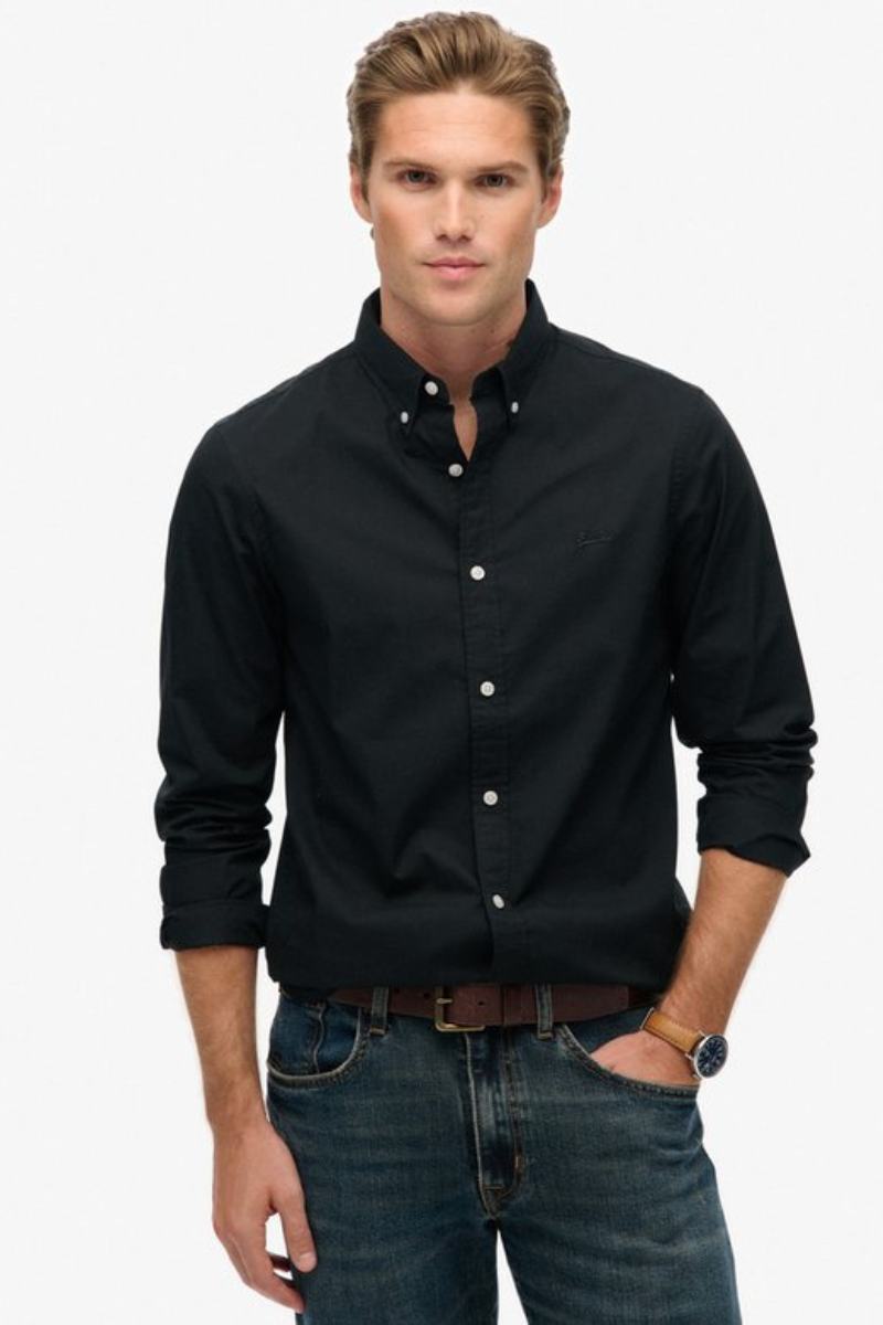 Superdry Essential Tailored Lite Shirt Black