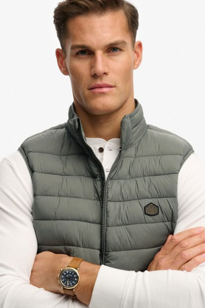 Superdry Fuji Lite Padded Gilet Grey