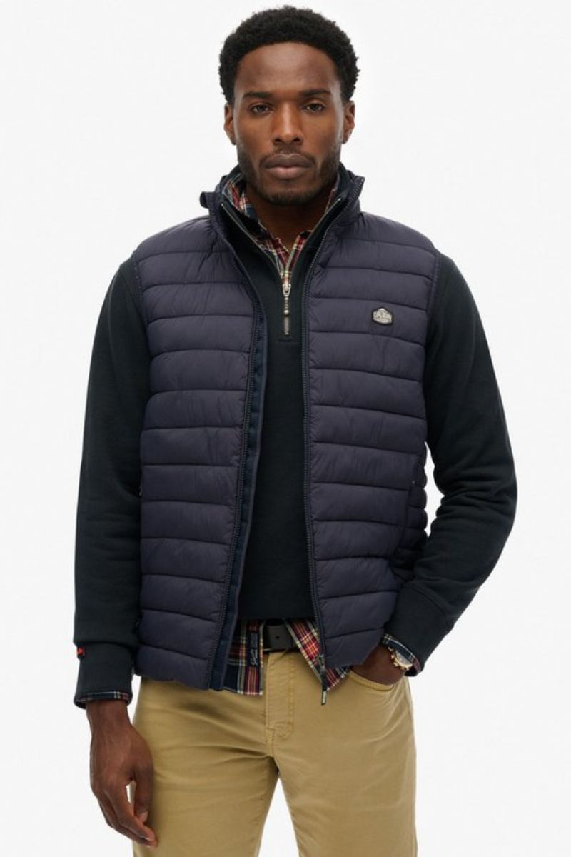 Superdry Fuji Lite Padded Gilet Navy