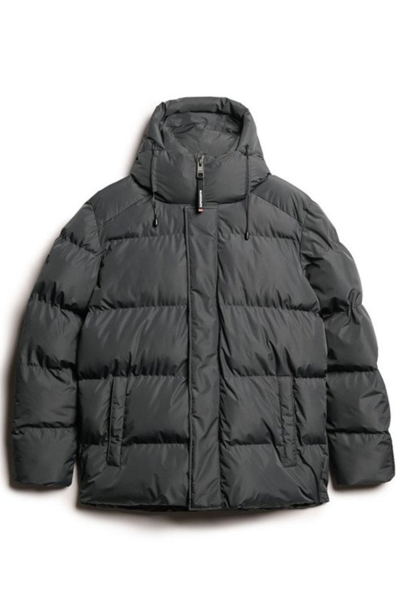 Superdry Hooded Baffle Puffer Ebony