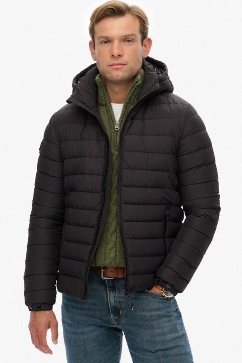 Superdry Hooded Fuji Jacket Black
