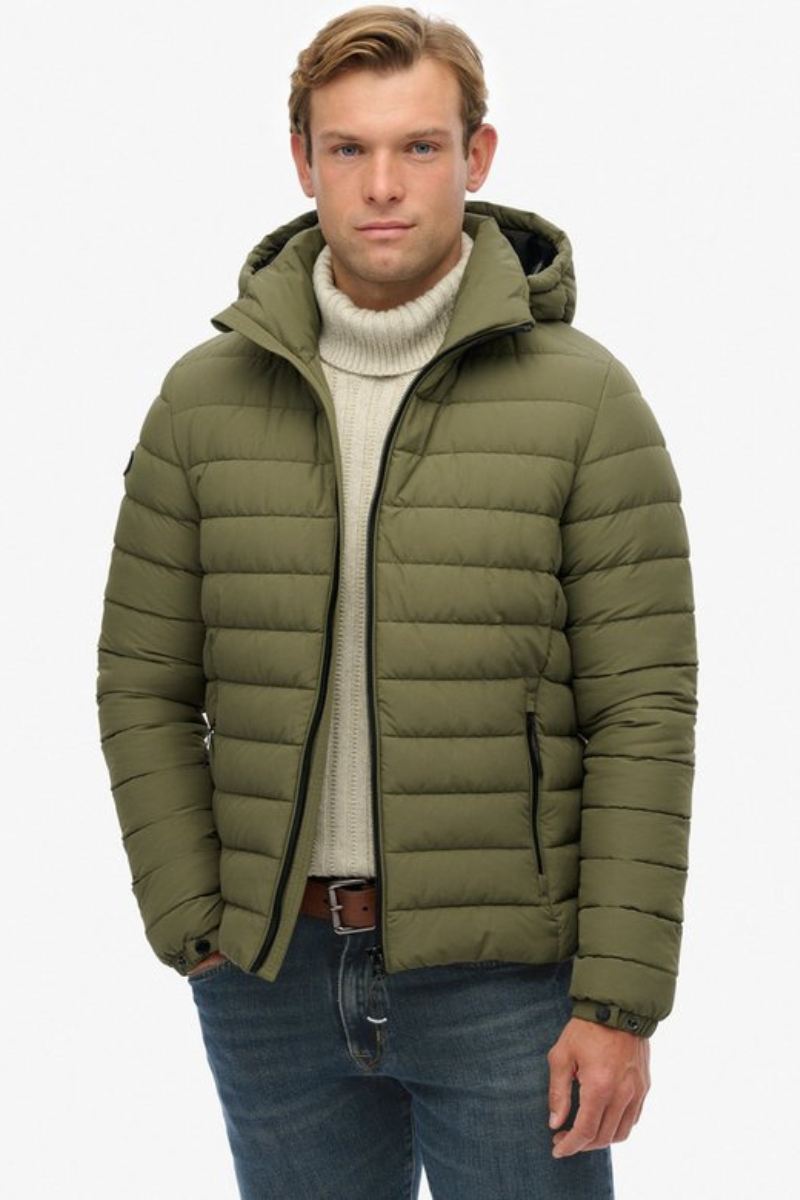Superdry Hooded Fuji Jacket Olive