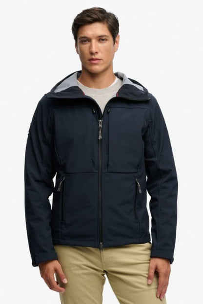 Superdry Hooded Softshell Trekker Navy