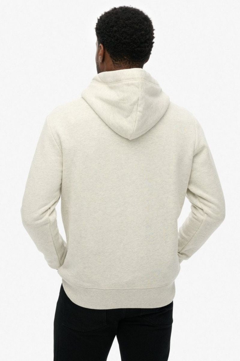 Superdry Essential Logo Classic Hoodie Straw Grey