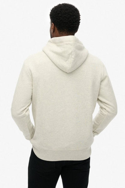 Superdry Essential Logo Classic Hoodie Straw Grey