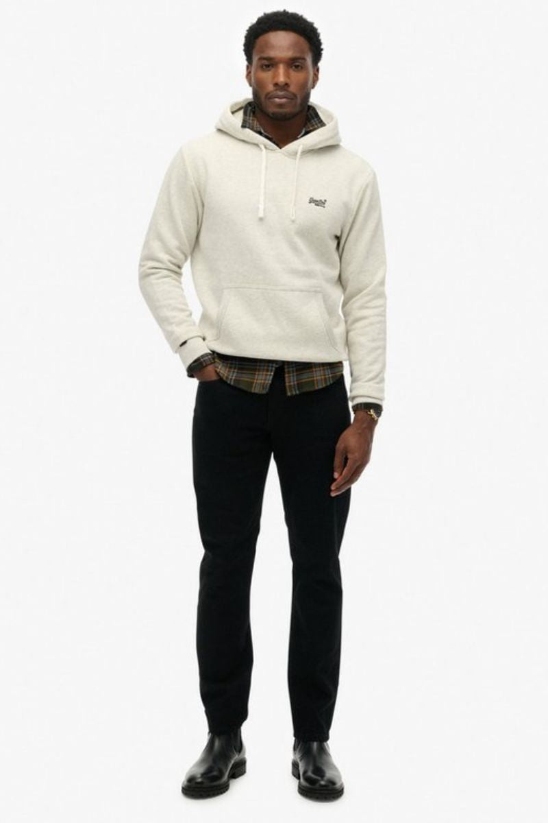 Superdry Essential Logo Classic Hoodie Straw Grey