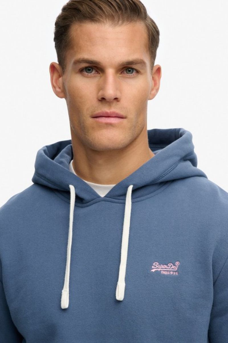 Superdry Essential Logo Classic Hoodie Vintage Indigo