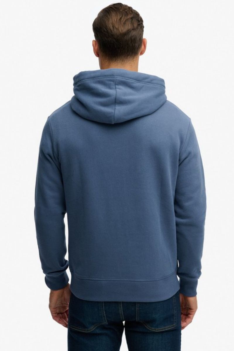 Superdry Essential Logo Classic Hoodie Vintage Indigo