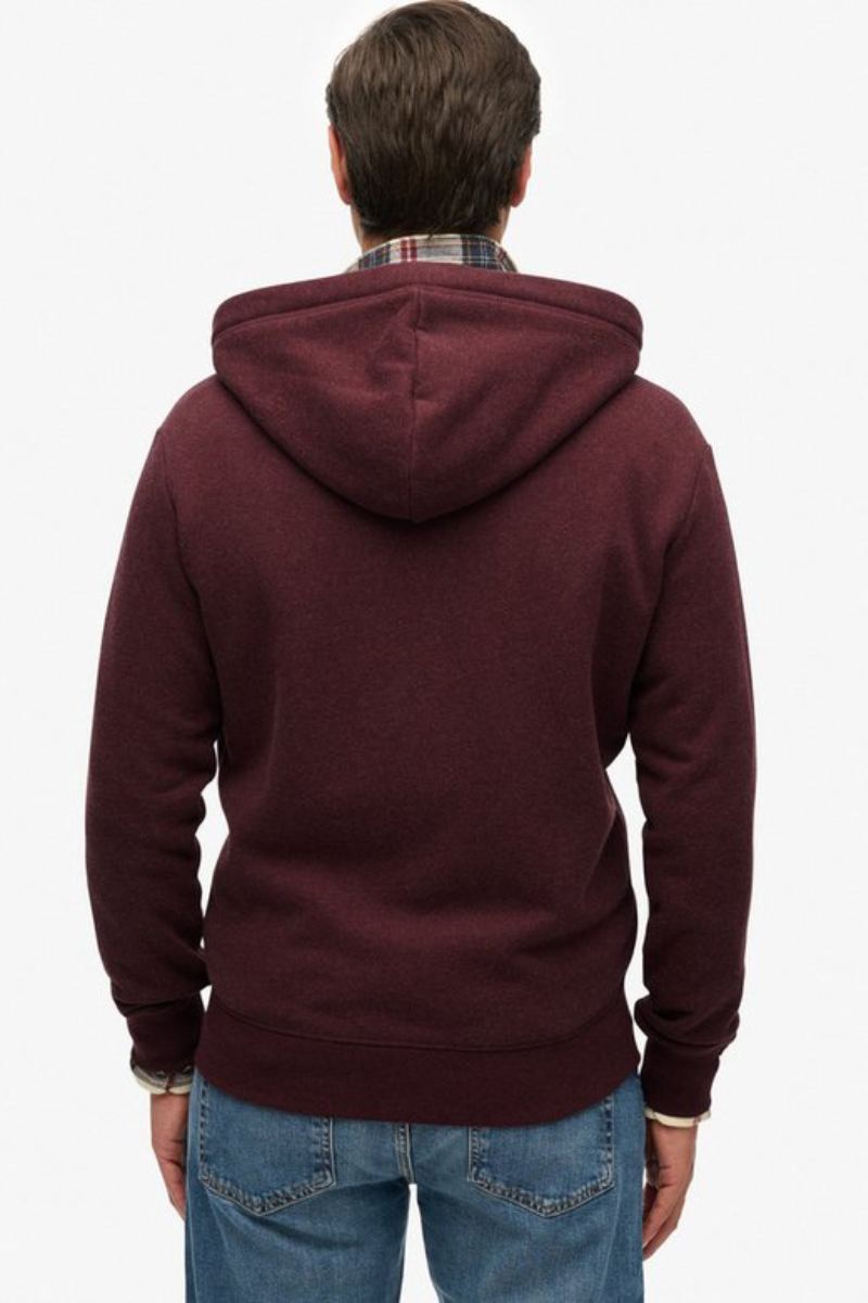 Superdry Essential Logo Zip Hoodie Port