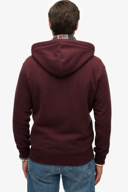 Superdry Essential Logo Zip Hoodie Port