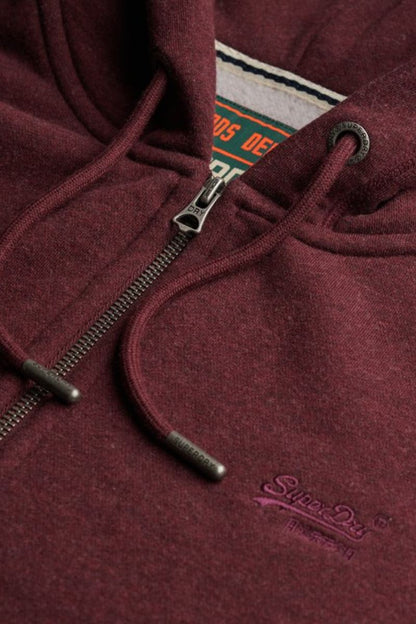 Superdry Essential Logo Zip Hoodie Port