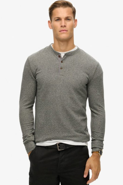 Superdry Merchant Grandad Top Dark Grey