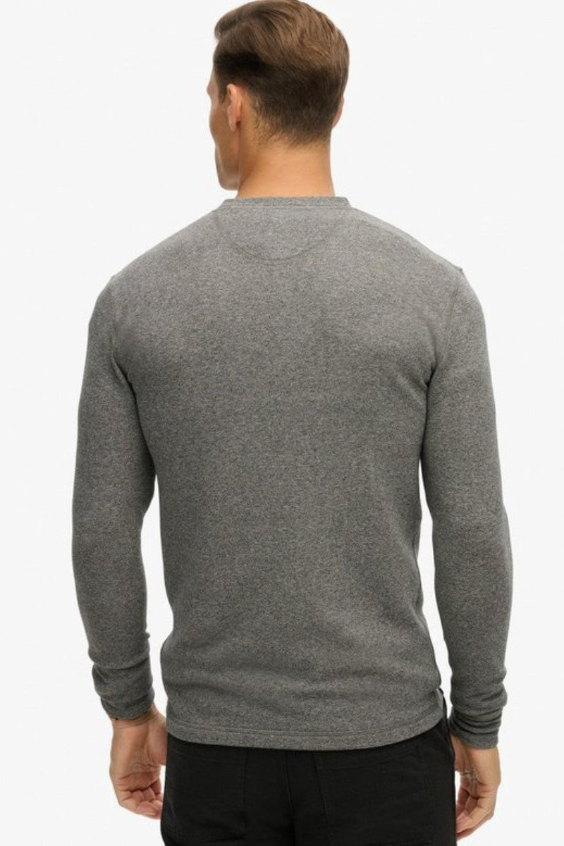 Superdry Merchant Grandad Top Dark Grey