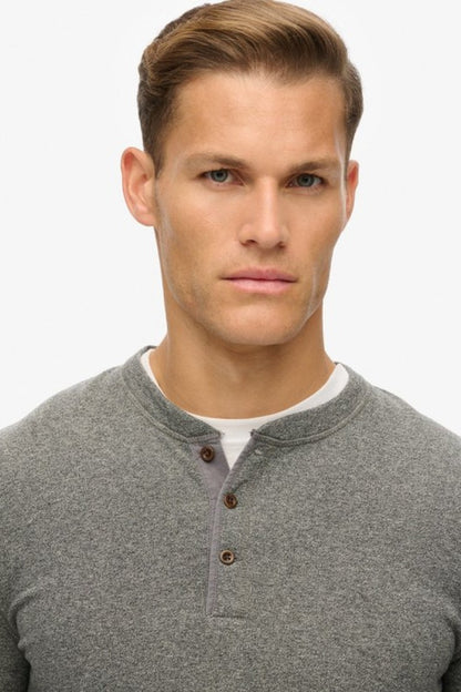 Superdry Merchant Grandad Top Dark Grey