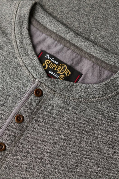 Superdry Merchant Grandad Top Dark Grey