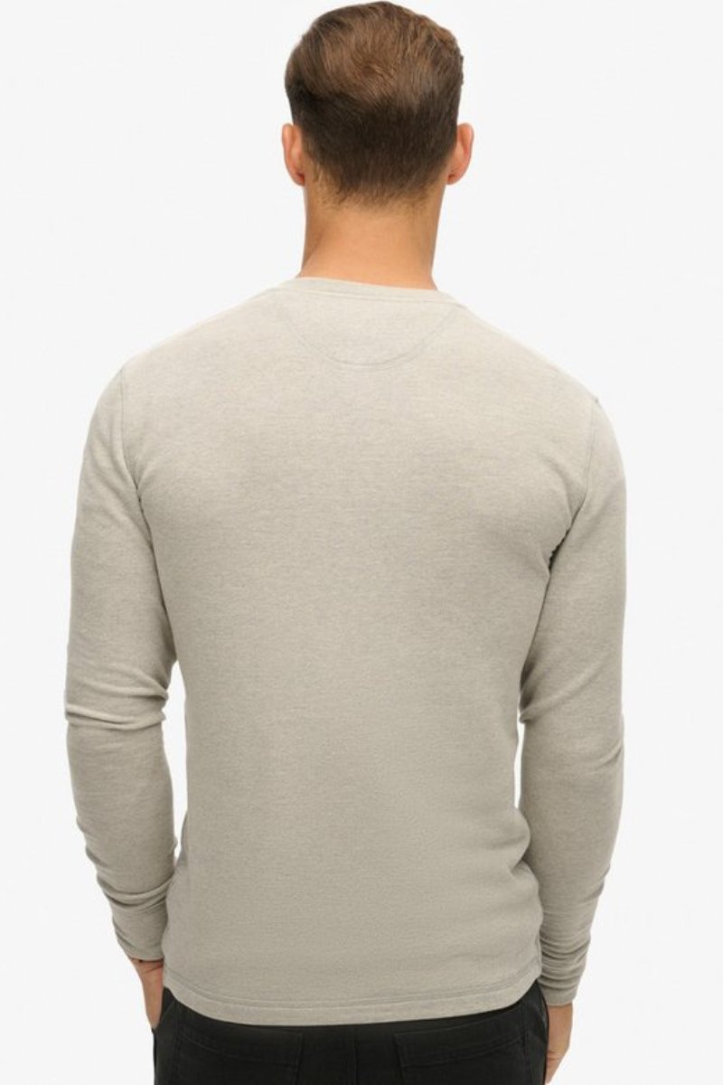 Superdry Merchant Grandad Top Grey Grindle