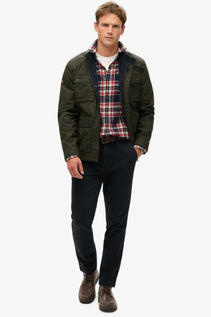 Superdry Merchant Wax Jacket Olive