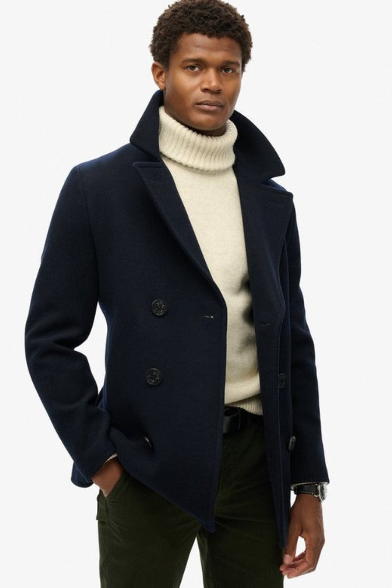 Superdry Merchant Wool Pea Coat