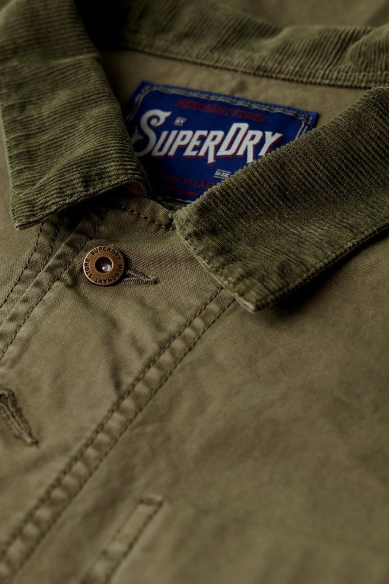 Superdry Merchant Work Jacket Green