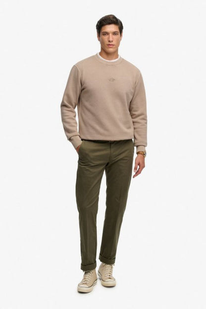 Superdry Micro Logo Crew Beige