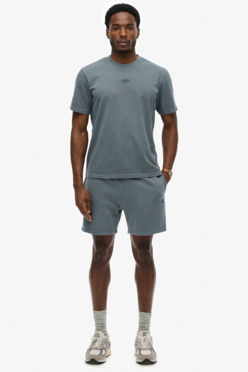 Superdry Micro Logo Shorts Stormy