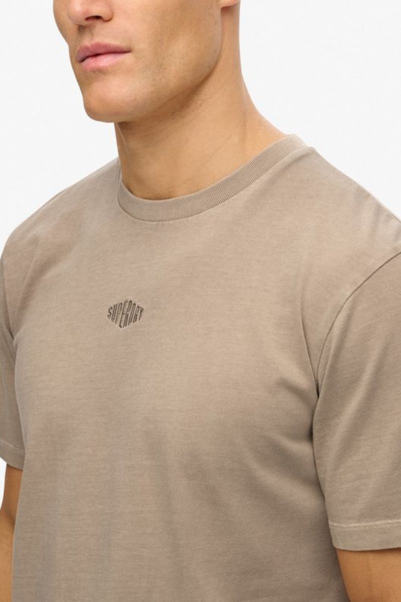 Superdry Micro Logo T-Shirt Beige