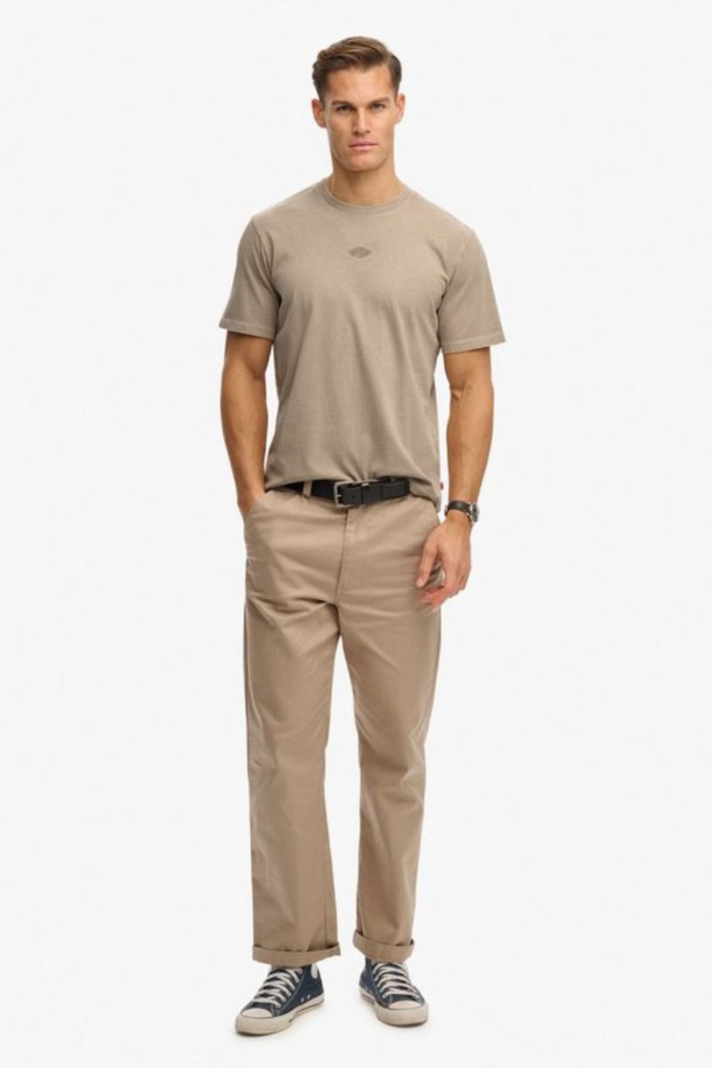 Superdry Micro Logo T-Shirt Beige
