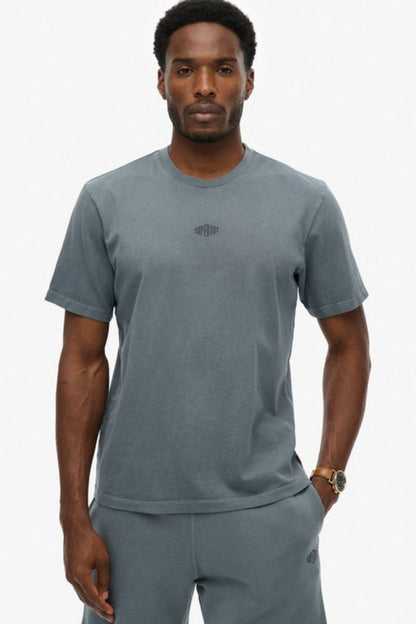 Superdry Micro Logo T-Shirt Stormy