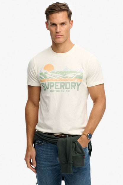 Superdry Outdoors Relaxed T-Shirt Off White