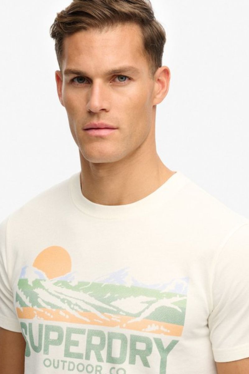 Superdry Outdoors Relaxed T-Shirt Off White