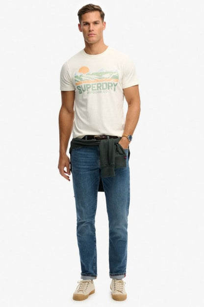 Superdry Outdoors Relaxed T-Shirt Off White